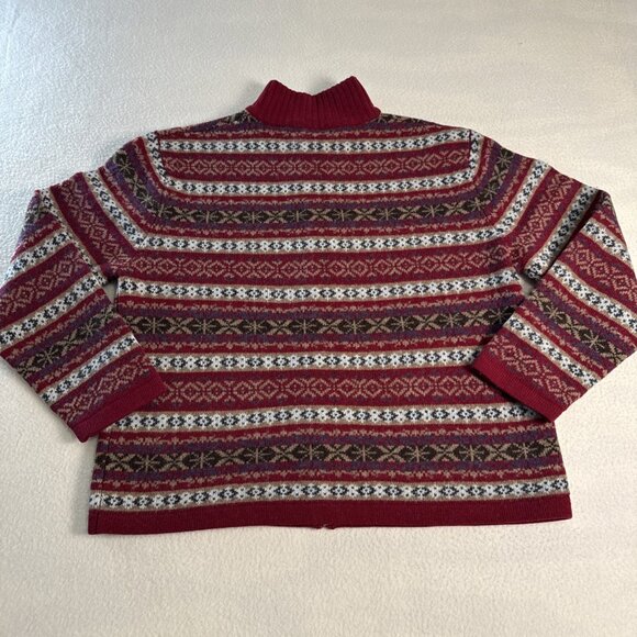 Cabela's Women's Full Zip LambsWool ￼Cardigan Sweater Size 2XLarge - Picture 6 of 8